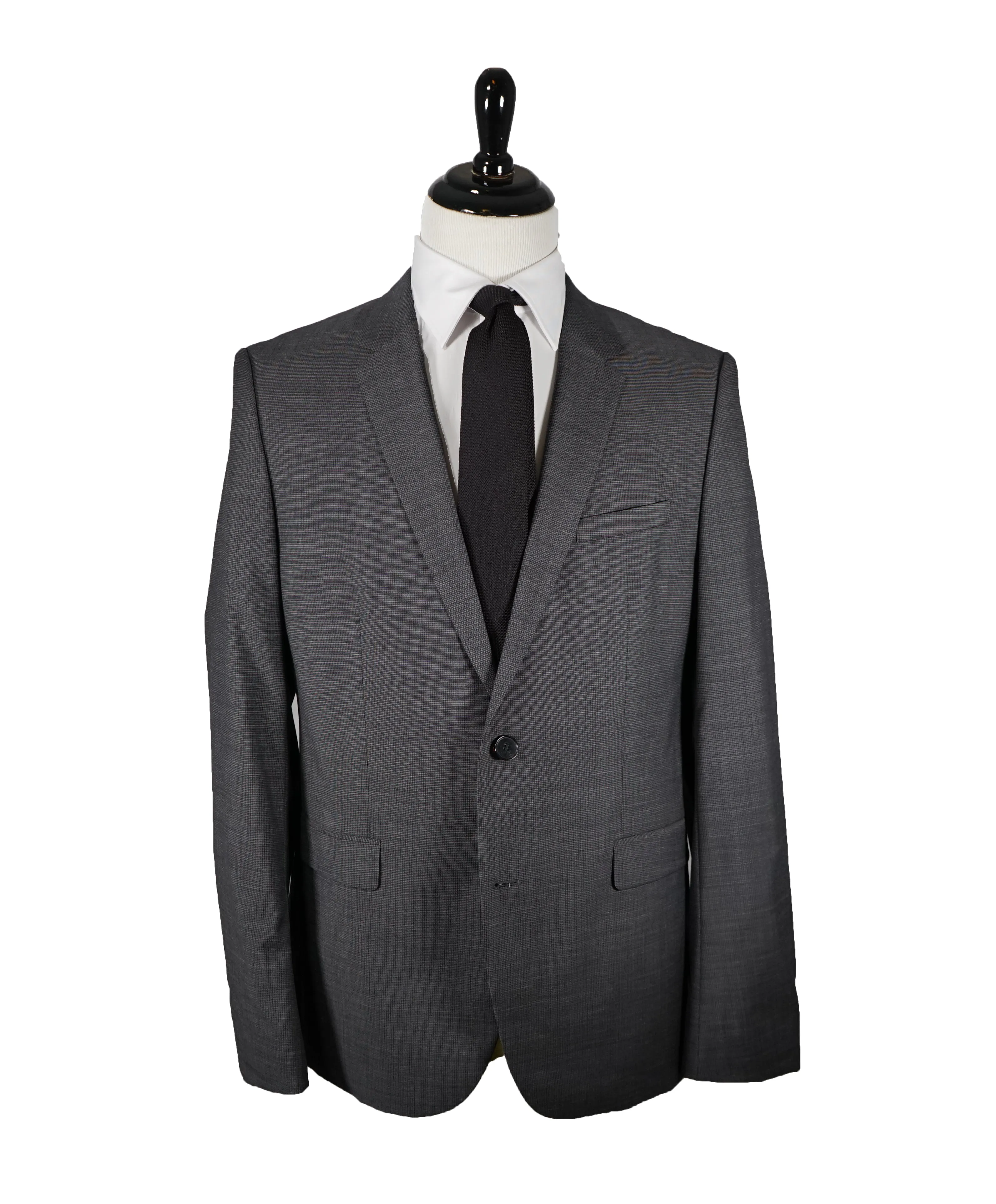 HUGO BOSS - Notch Lapel Microcheck Suit - 44R