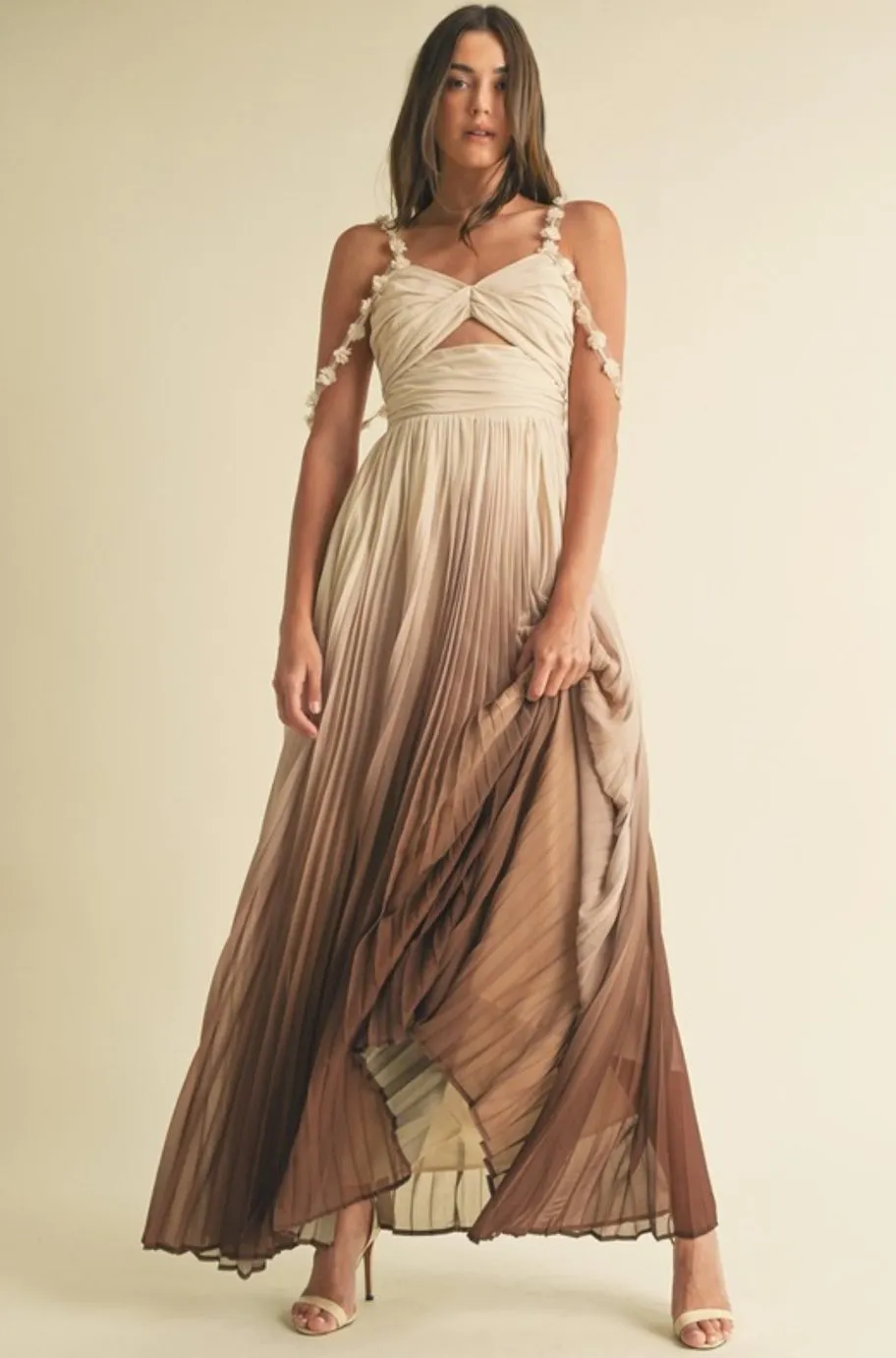 Iconic Ombré Pleated Dress