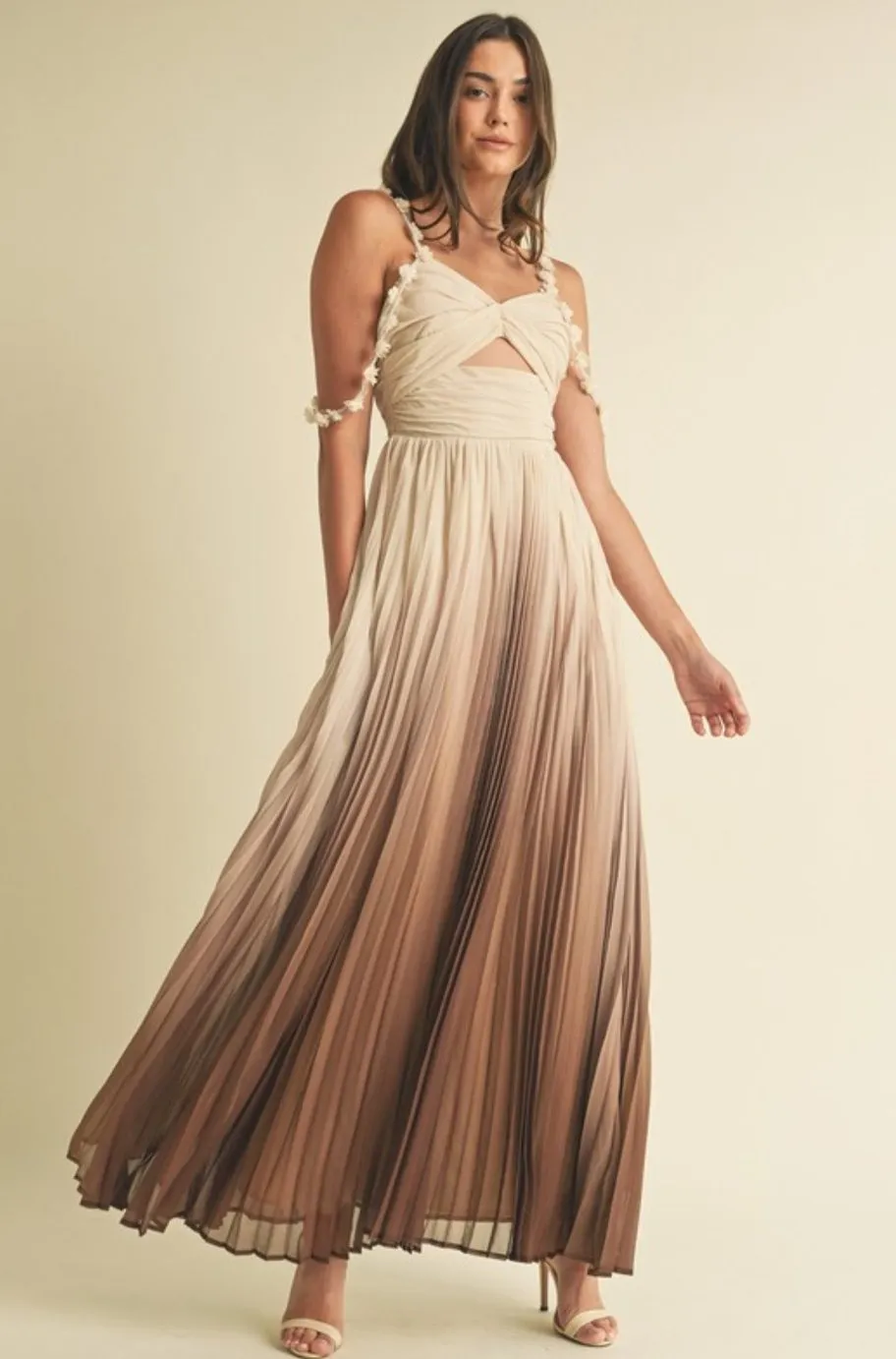 Iconic Ombré Pleated Dress