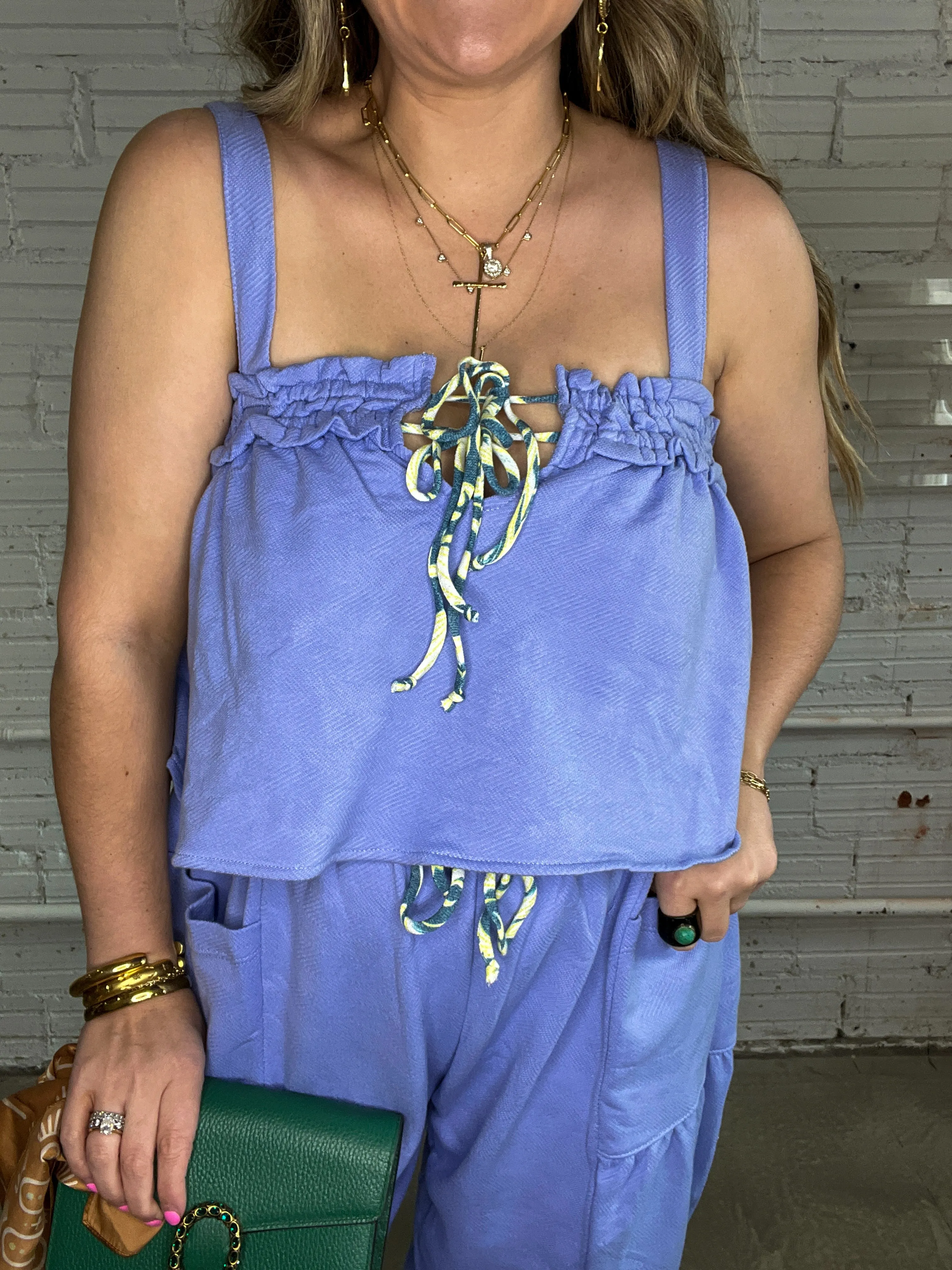 Iris Breeze Tie Tank Top