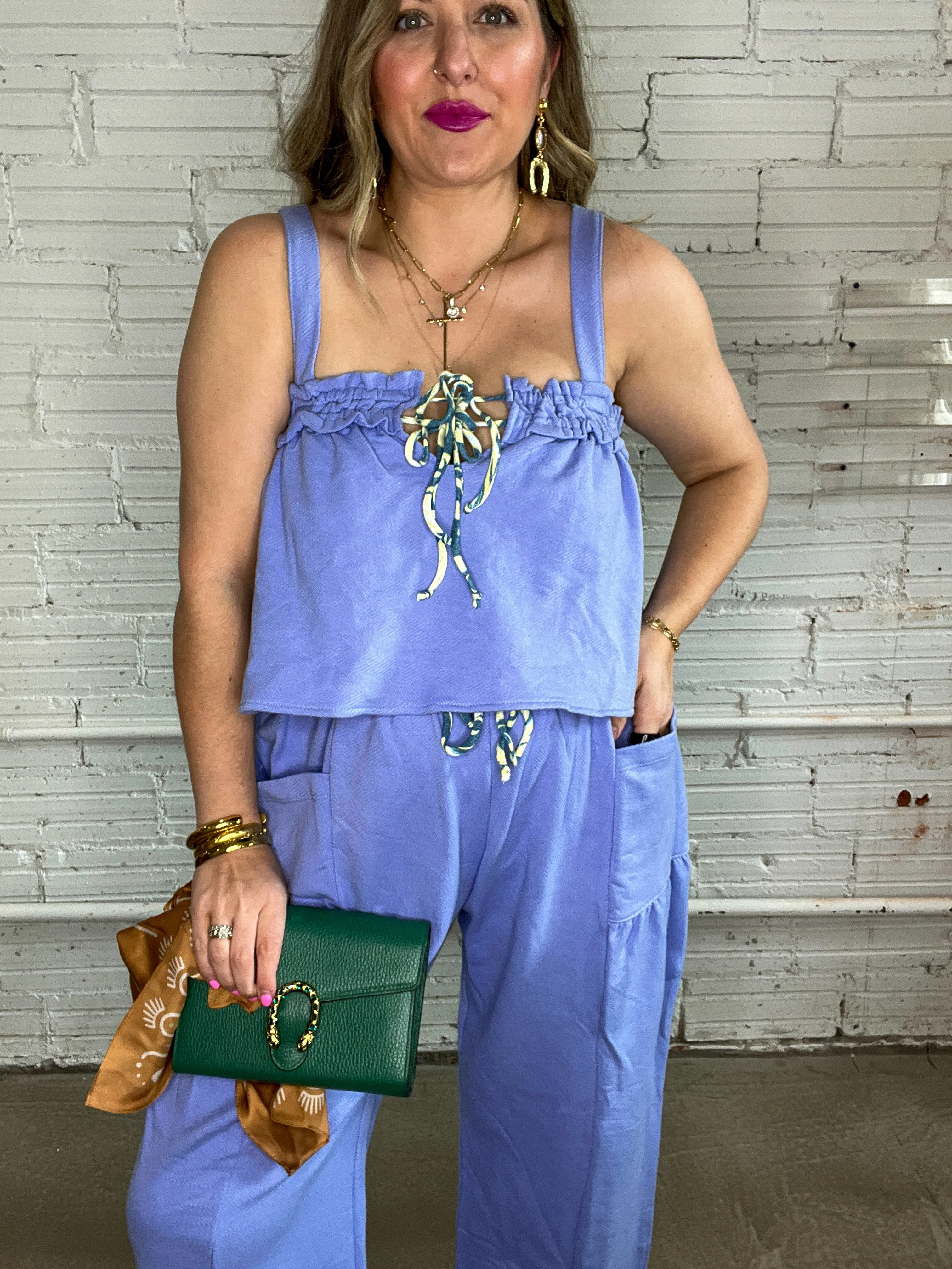 Iris Breeze Tie Tank Top