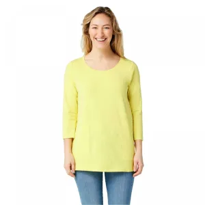 Isaac Mizrahi Live! Women's 3/4-Sleeve Knit Tunic Top With Pockets