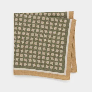 Italian Pocket Square in Quad Motif