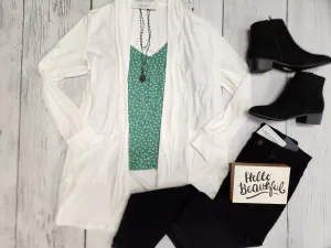 Ivory Cardigan w/ Pockets