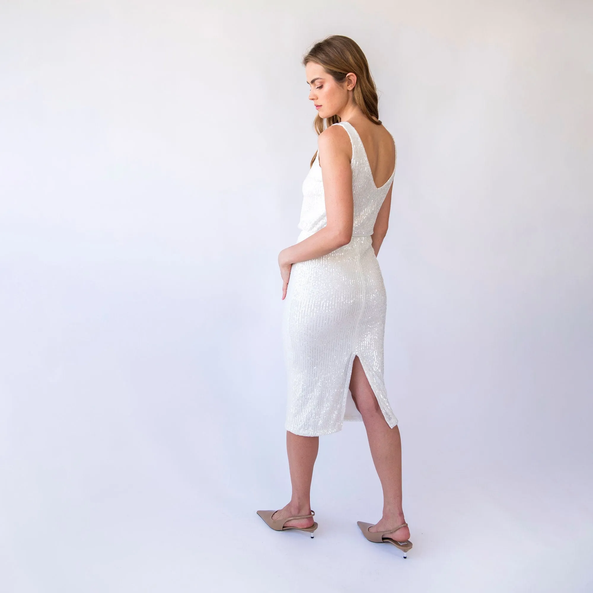 Ivory Sequins Set #1439