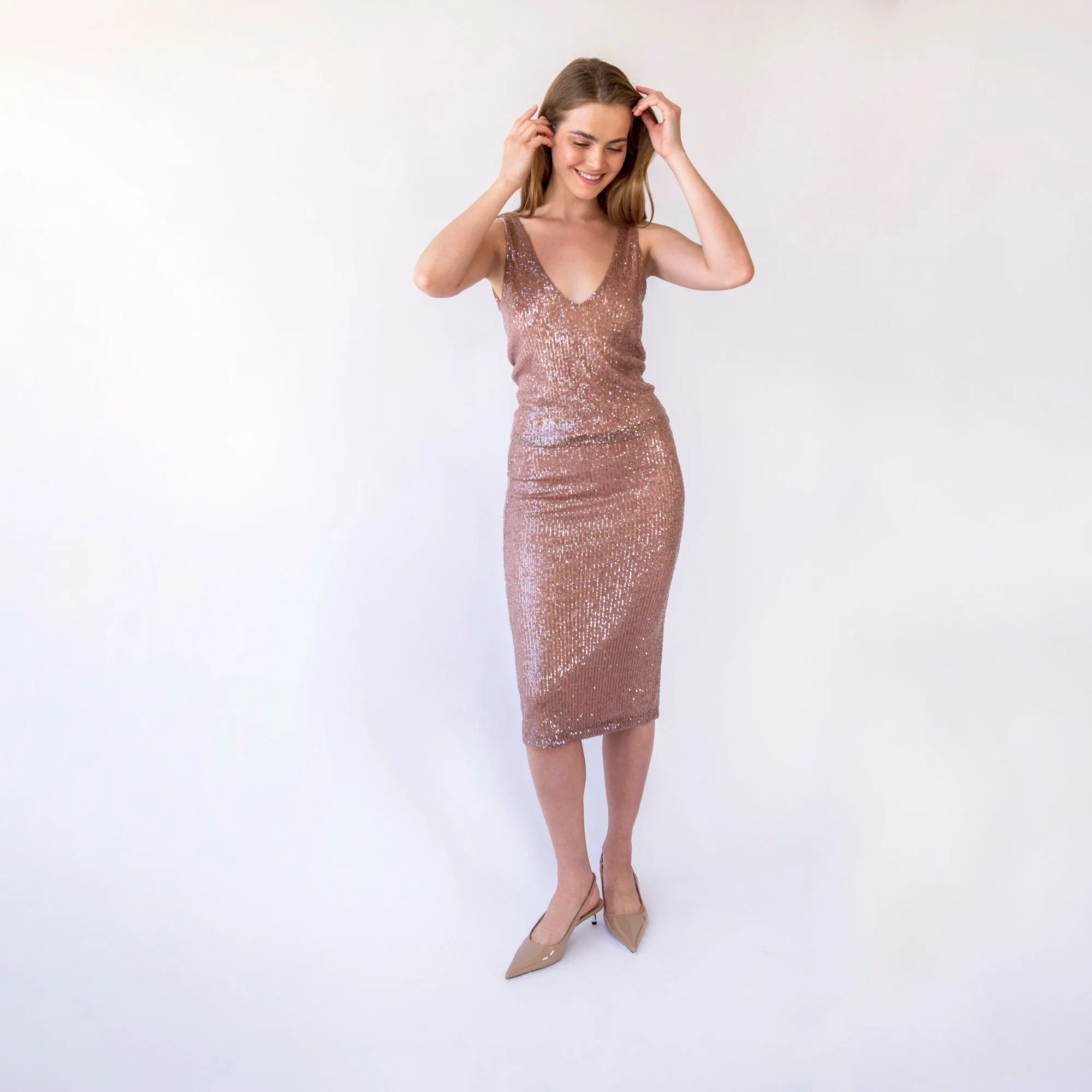 Ivory Sequins Set #1439