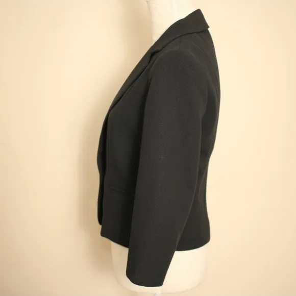 J. McLaughlin Textured Blazer Jacket in black Size 12