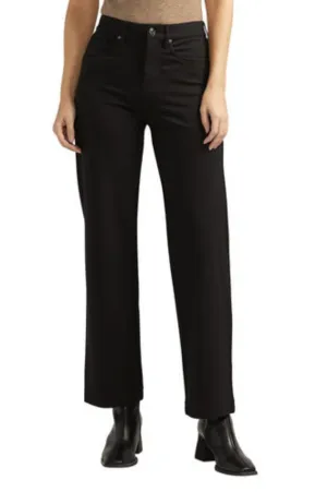 JAG SOPHIA HIGH RISE WIDE LEG BLACK PONTE PANT