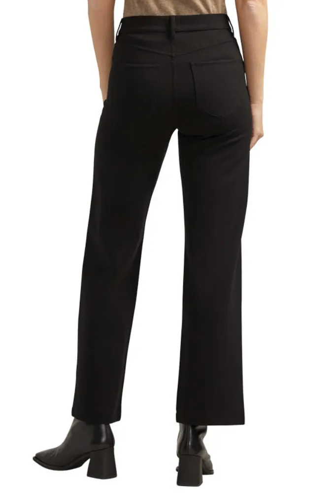 JAG SOPHIA HIGH RISE WIDE LEG BLACK PONTE PANT