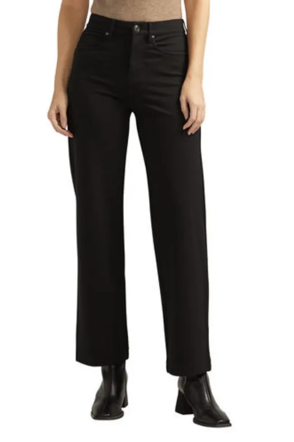 JAG SOPHIA HIGH RISE WIDE LEG BLACK PONTE PANT