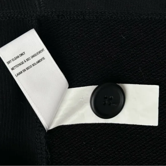 James Perse Black Knit Shawl Collar Cardigan Sweater Blazer French Terry Jacket