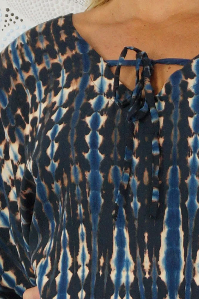 Jasmin Top "Crackle" Tie Dye