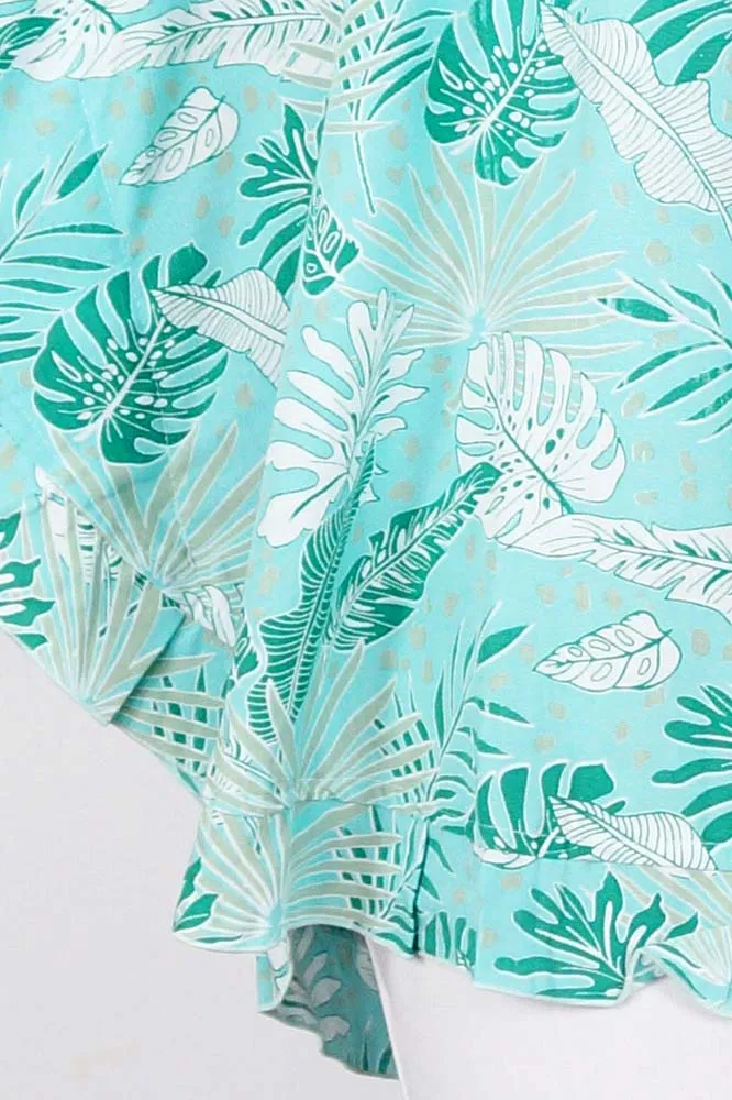 Jasmin Top "Tropical Leaves"