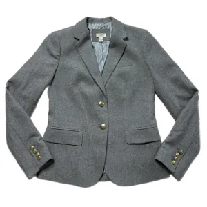 JCREW Grey Wool Blend Fitted Blazer 0
