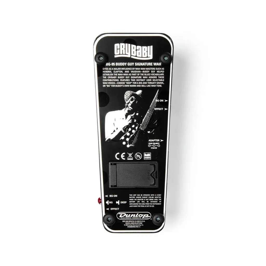 Jim Dunlop BG95 Buddy Guy Signature Cry Baby Wah Guitar Effects Pedal