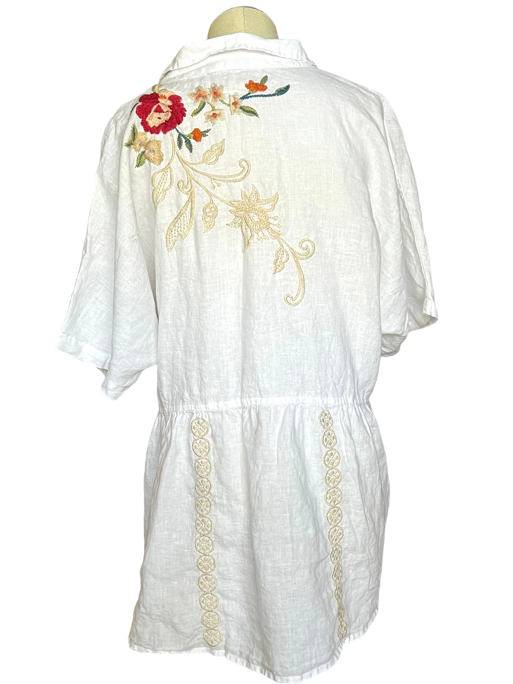 Johnny Was Size L Ellia Peplum Tunic