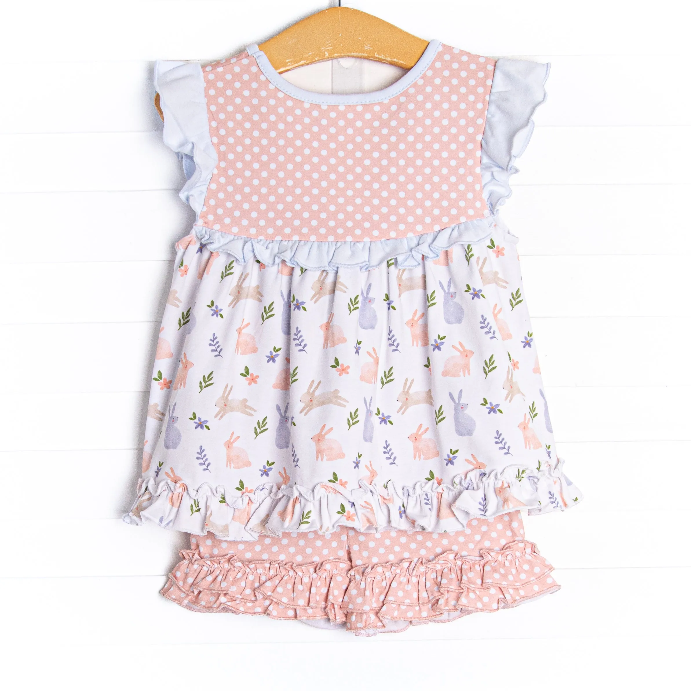 Jubilant Jumper Ruffle Short Set, Pink