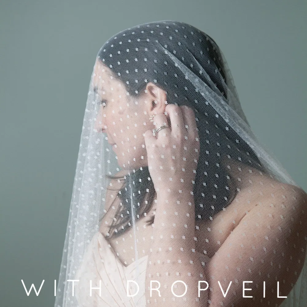 Julieta Ivory Polka Dot Lace Veil