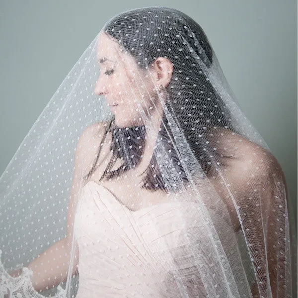 Julieta Ivory Polka Dot Lace Veil
