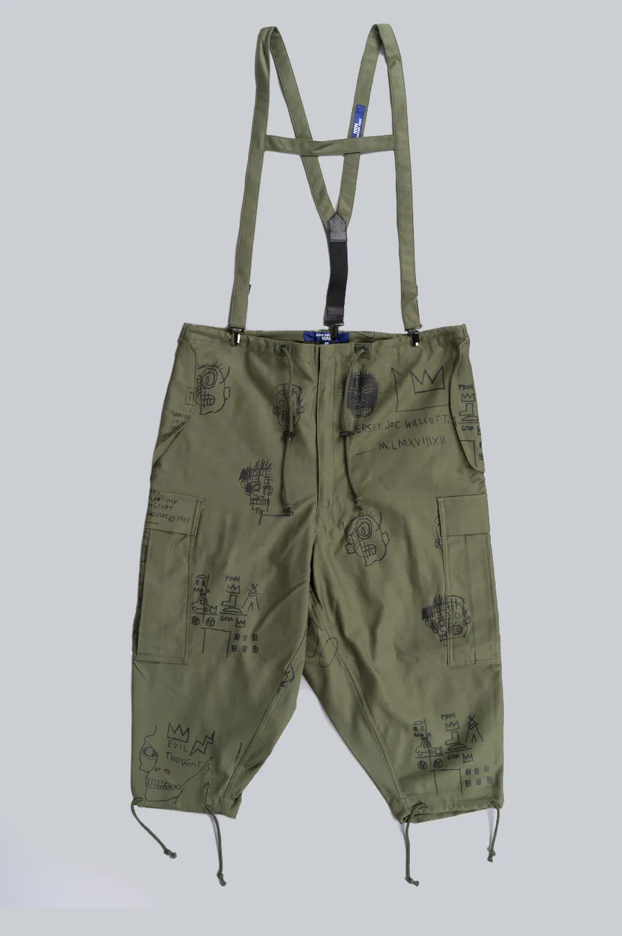 JUNYA WATANABE MAN BASQUIAT SUSPENDER PANTS ARMY