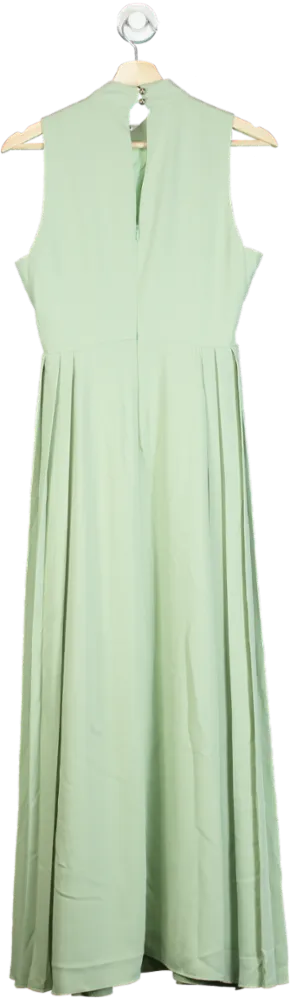 Karen Millen Sage Soft Tailored Pleated Panel Midi Dress UK 6
