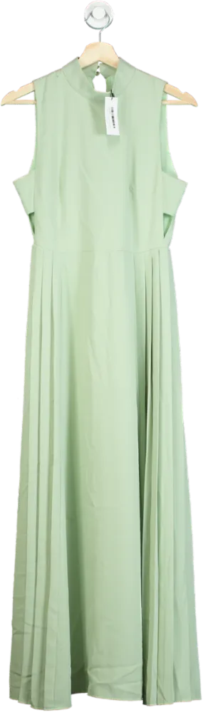 Karen Millen Sage Soft Tailored Pleated Panel Midi Dress UK 6