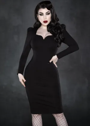 Katakomb Femme Fatal Pencil Dress Black