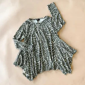Kay Adult Tunic Top | Leopard Faux Cashmere