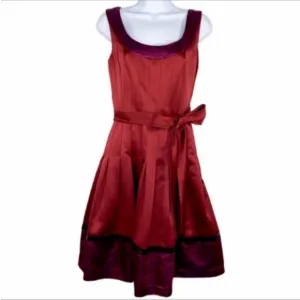 KAY UNGER sleeveless pleated formal dress 2