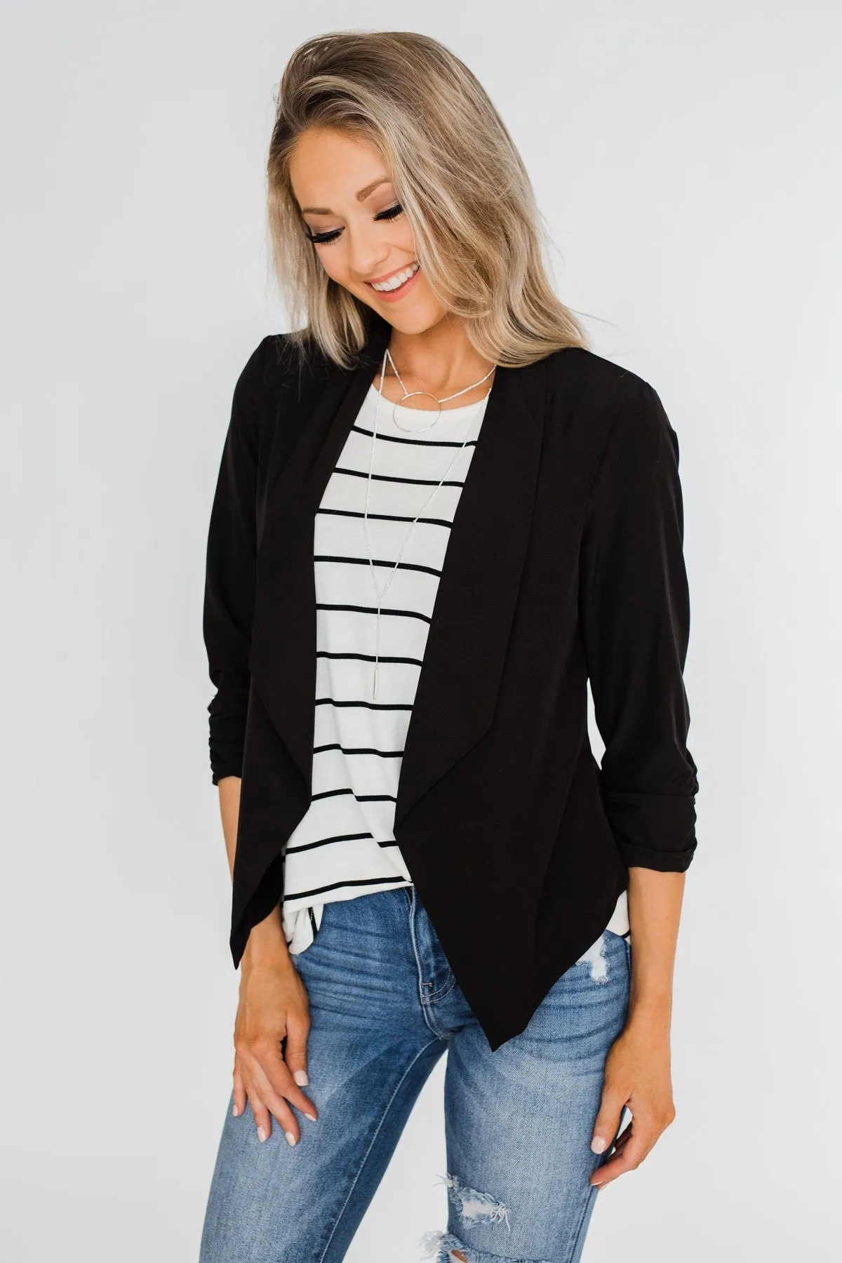 Keep It Professional Blazer- Black