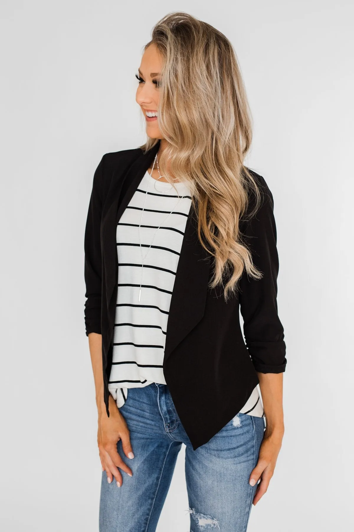 Keep It Professional Blazer- Black
