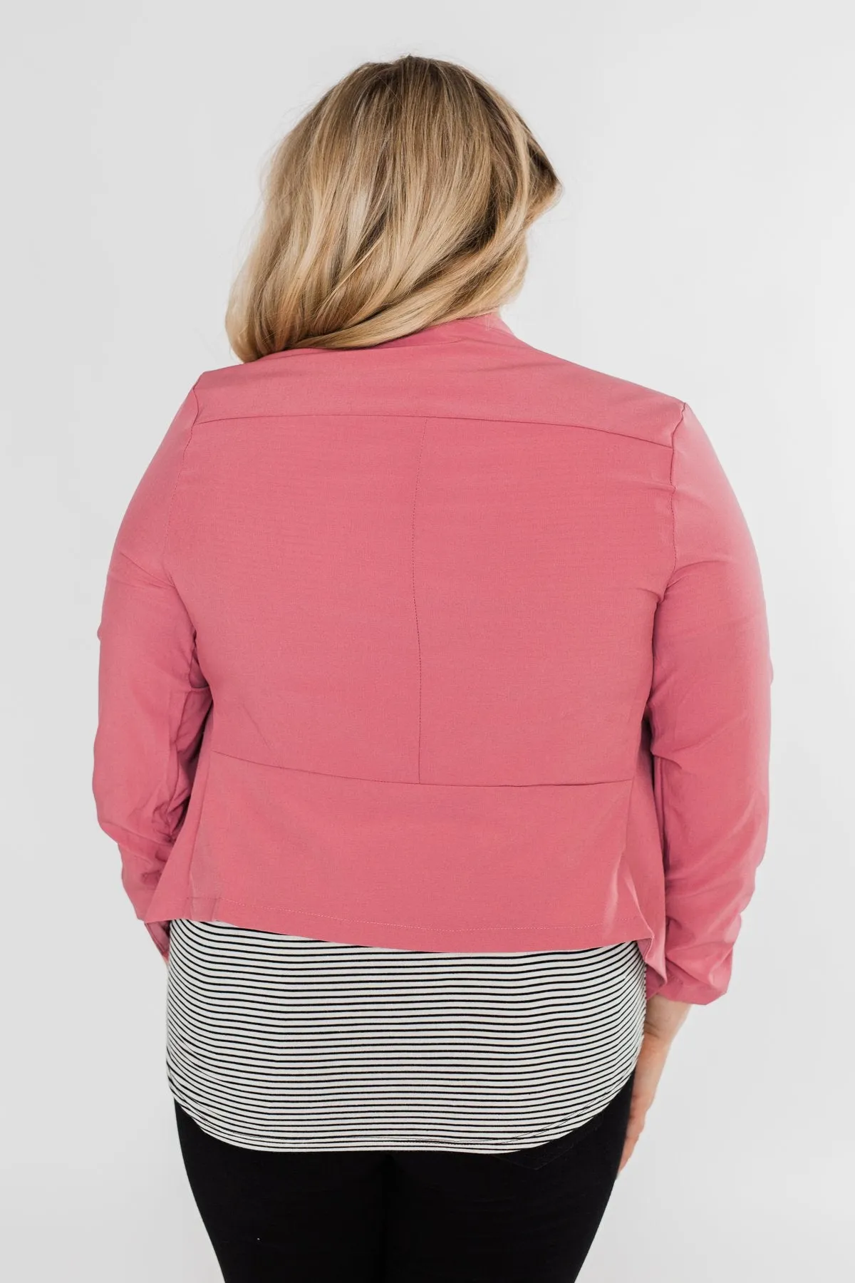 Keep It Professional Blazer- Dark Mauve