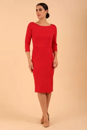 Kinga 3/4 Sleeved Pencil Dress