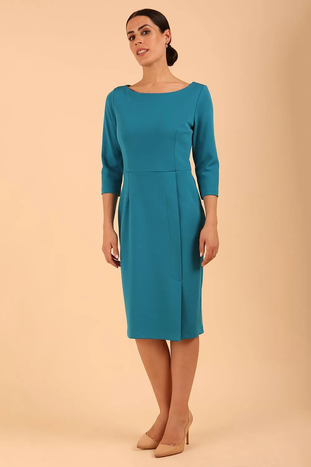 Kinga 3/4 Sleeved Pencil Dress