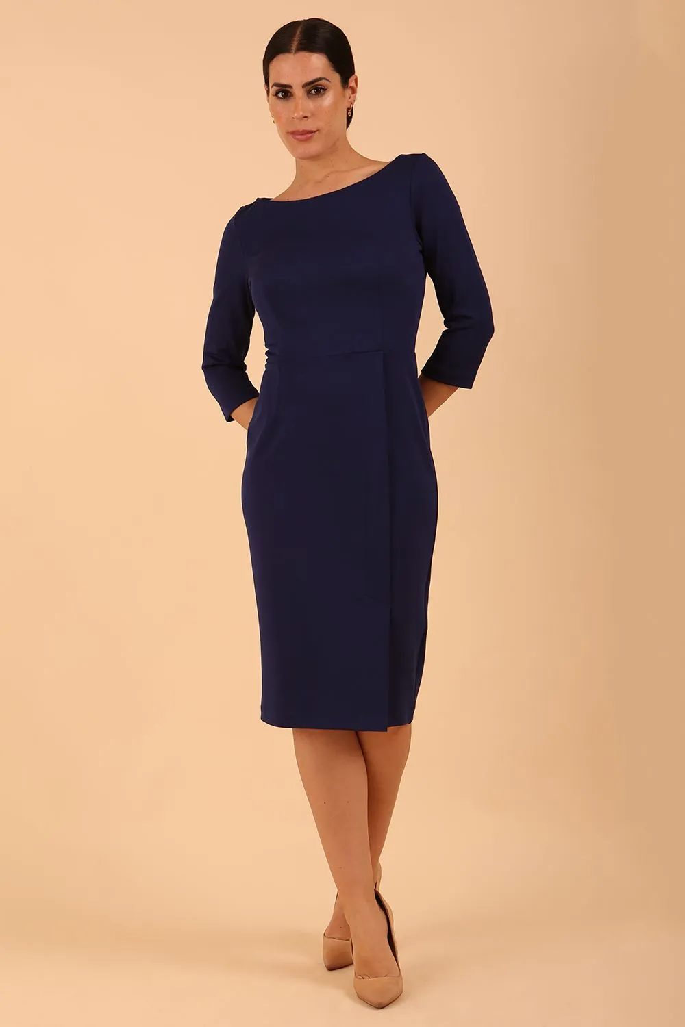 Kinga 3/4 Sleeved Pencil Dress