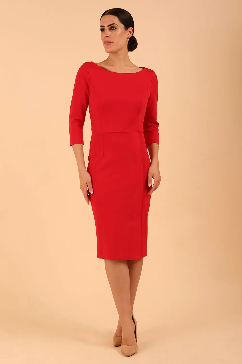 Kinga 3/4 Sleeved Pencil Dress