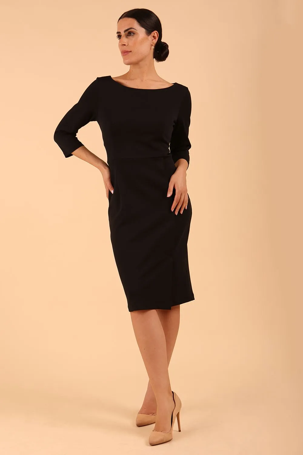 Kinga 3/4 Sleeved Pencil Dress