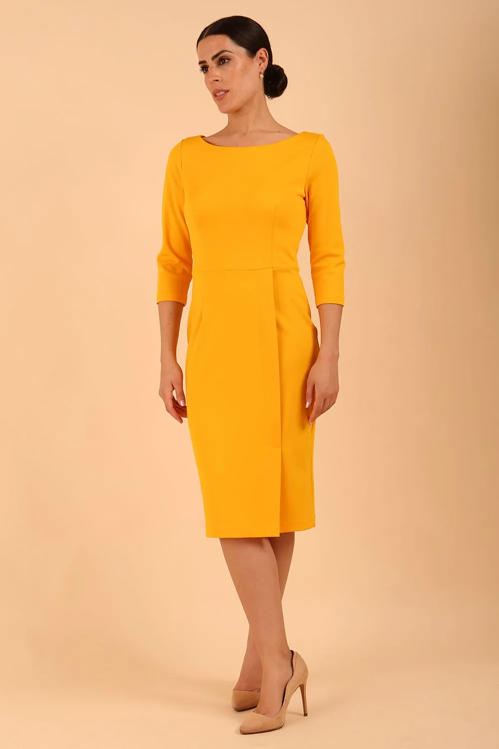 Kinga 3/4 Sleeved Pencil Dress