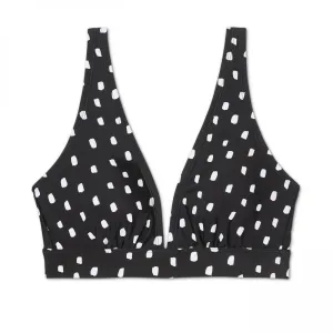 Kona Sol Women's Polka Dot Lace Up Bikini Top