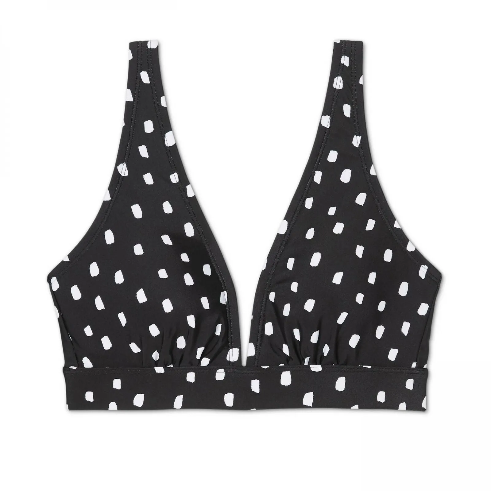 Kona Sol Women's Polka Dot Lace Up Bikini Top