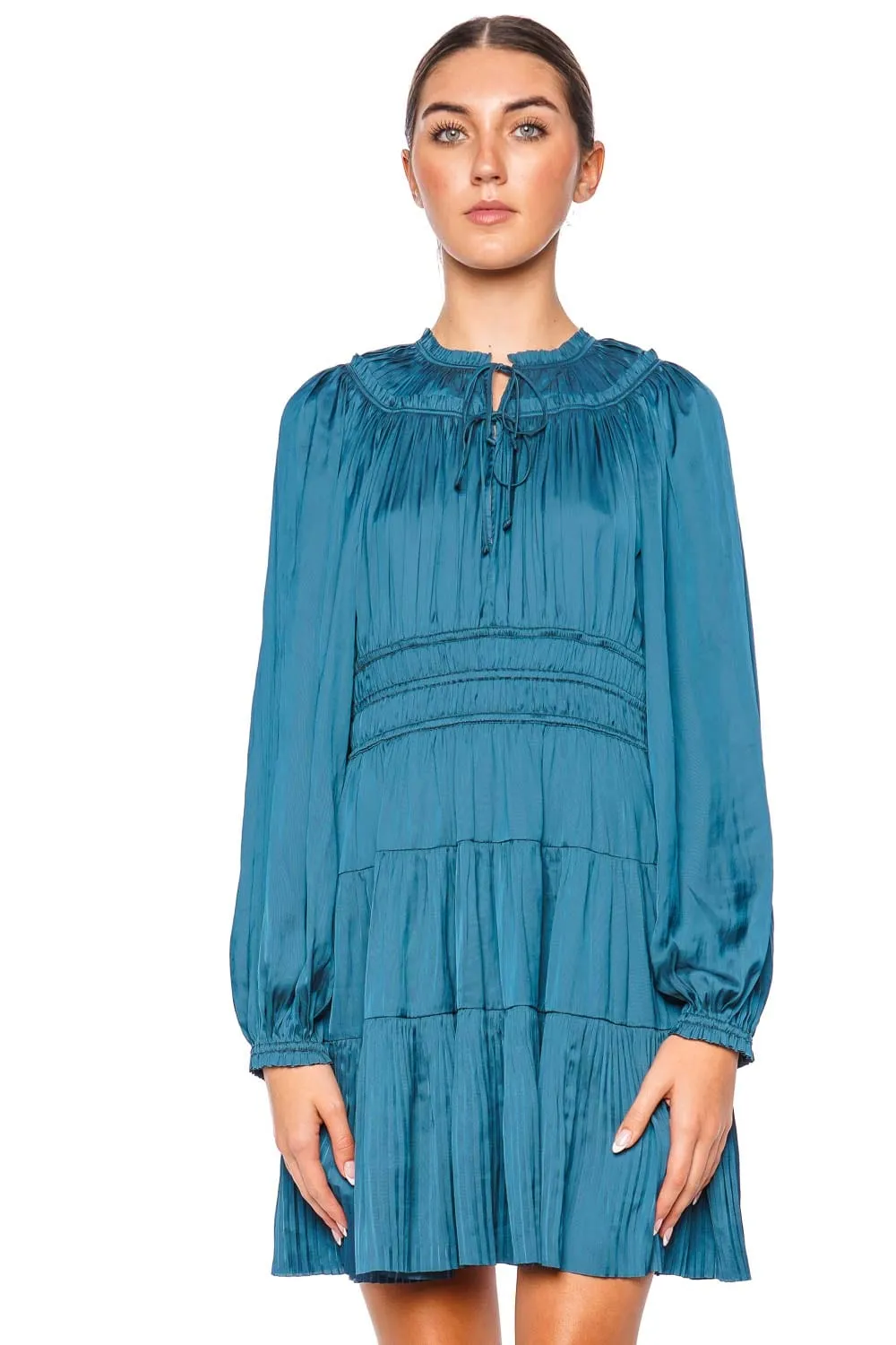 Kori Neptune Long Sleeve Mini Dress