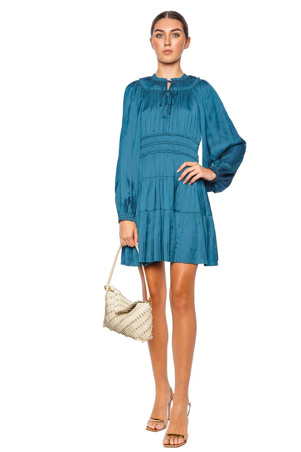 Kori Neptune Long Sleeve Mini Dress