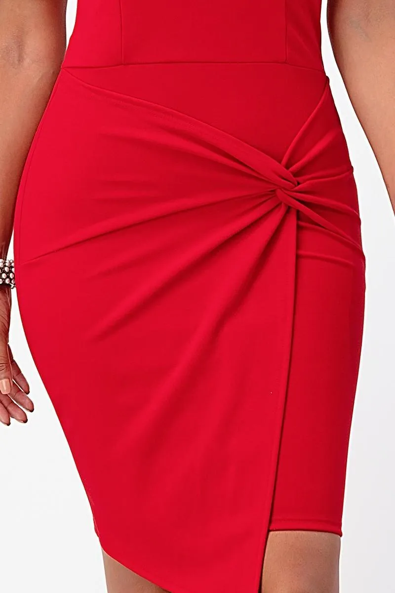 La Scala 25892 Short Body Con Cocktail Dress Off Shoulder Form Fit