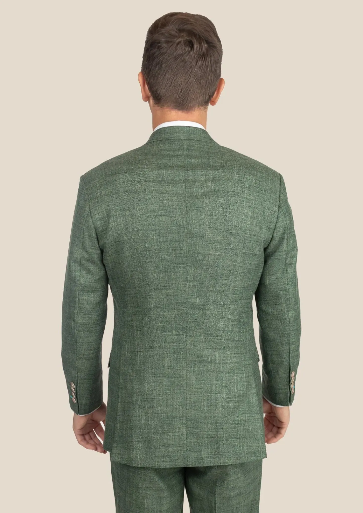 Lafayette Aspen Green Hopsack Suit