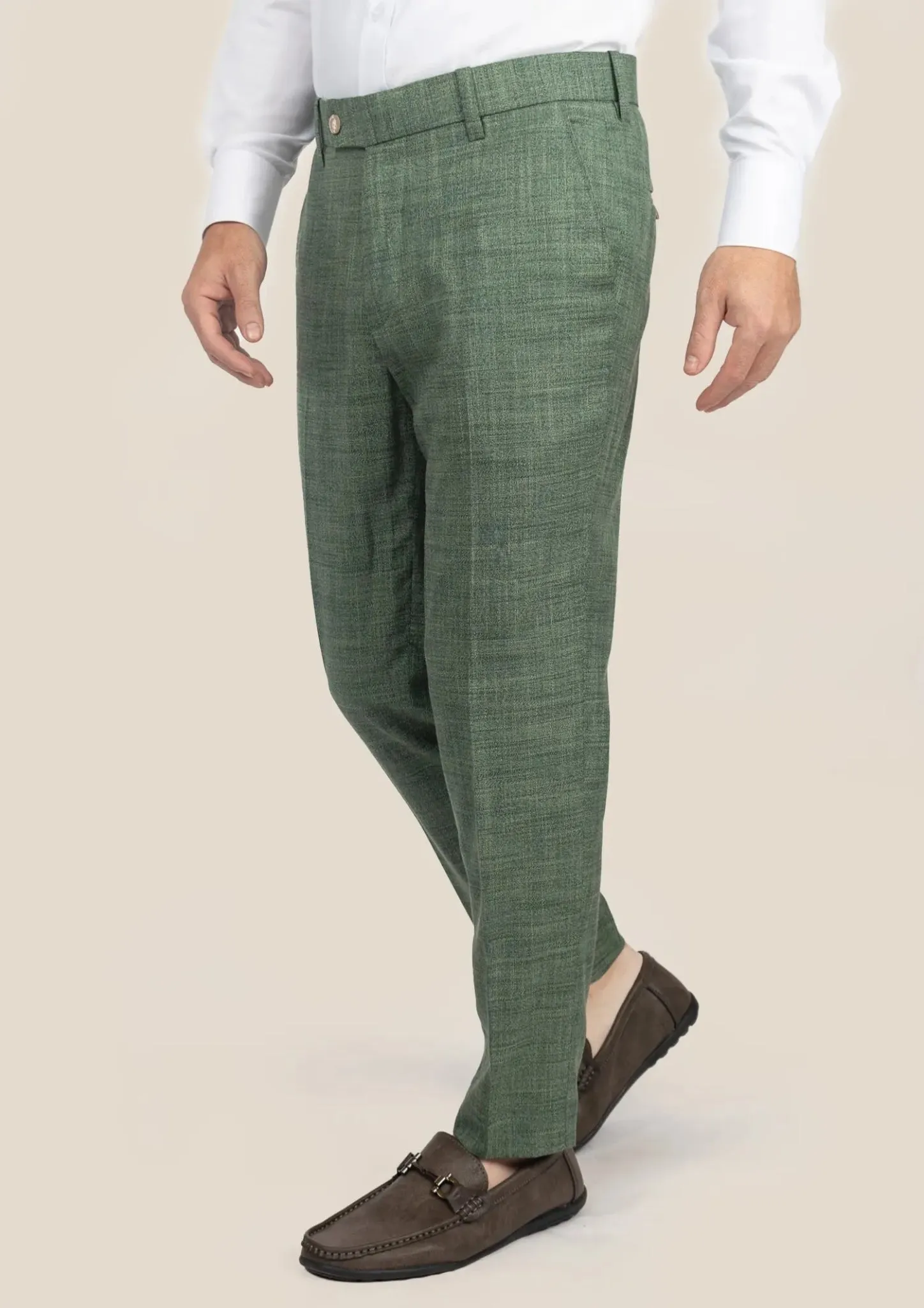 Lafayette Aspen Green Hopsack Suit