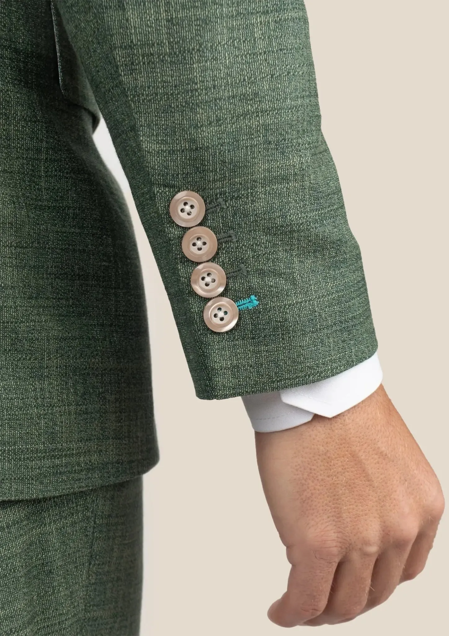 Lafayette Aspen Green Hopsack Suit