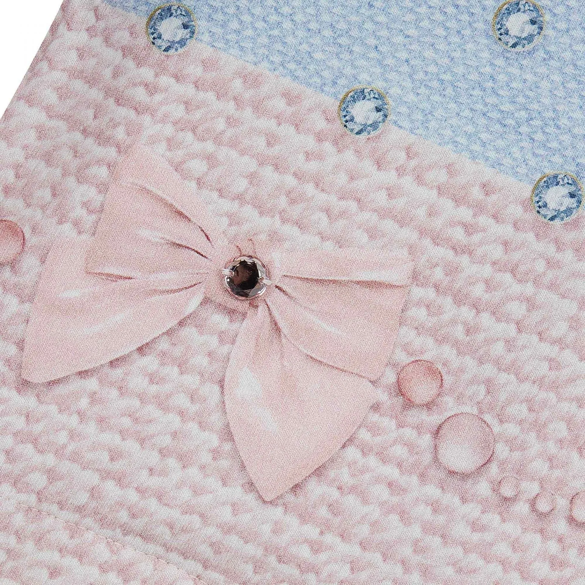 LAPIN HOUSE - Pleated Bow Jewel Dress - Pink