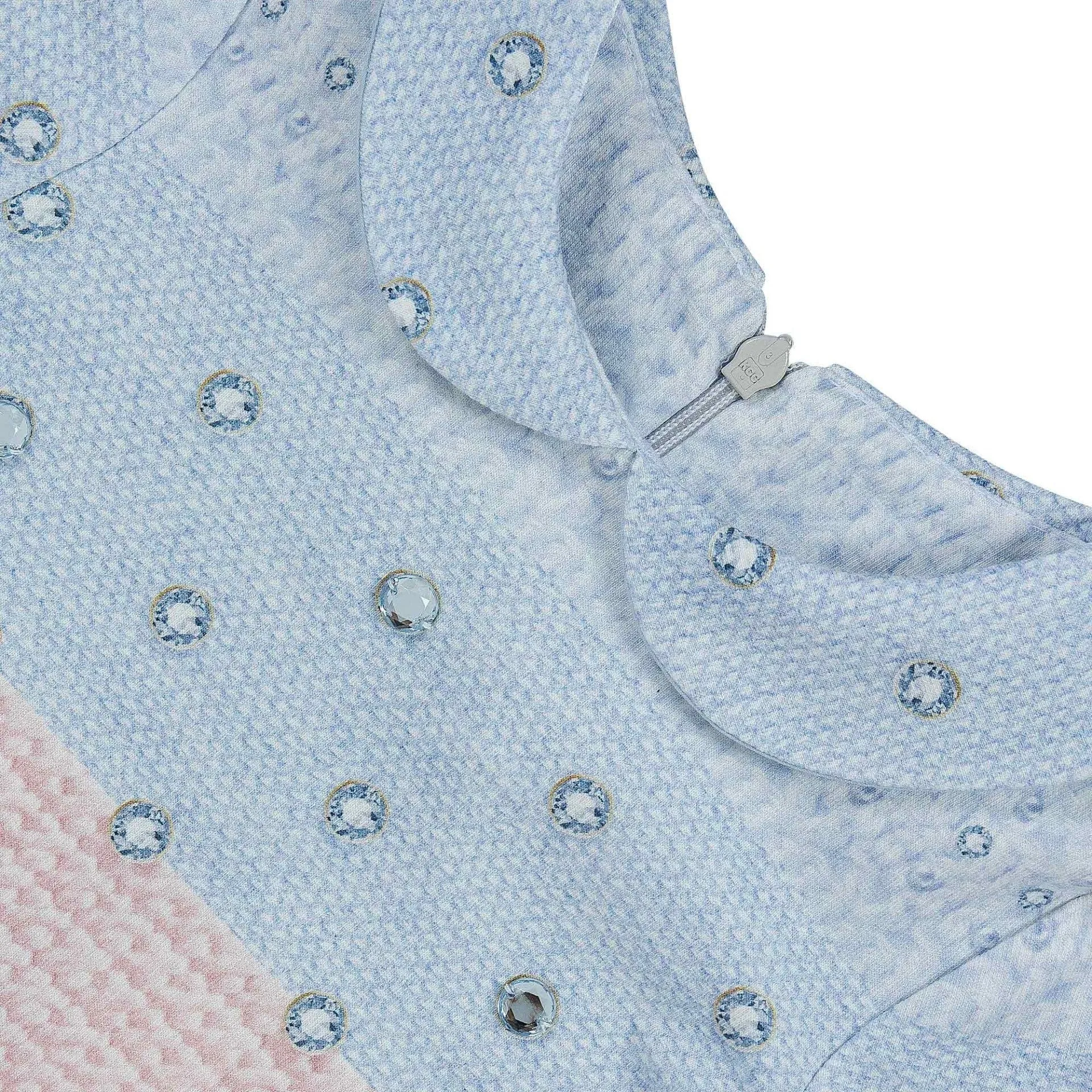 LAPIN HOUSE - Pleated Bow Jewel Dress - Pink