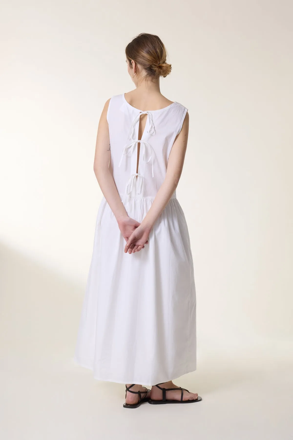 Leon & Harper River TC129 Brd   White Sleeveless Dress