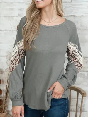 Leopard & Lace Top